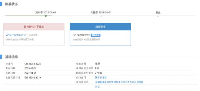 的新版强制性国标正式发布！开元棋牌网站这两类家电能效(图2)